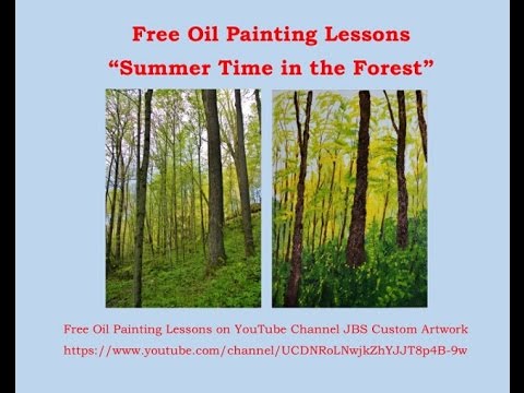 "Spring in the Forest" Free Oil Painting Lessons