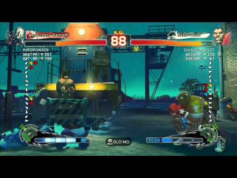 SSF4 AE: HIROPON309 (Seth) vs StickyFingers77 (Boxer) - Ranked Match (720p HD)