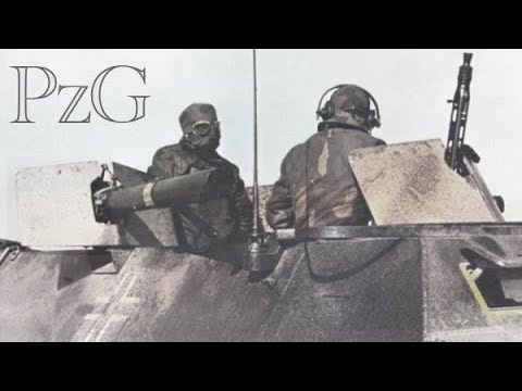 1944 German Mechanized Infantry (Panzergrenadier) Training with FLAME THROWING HALFTRACKS