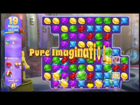 Wonka's World of Candy Level 197 - NO BOOSTERS + FULL STORY 🍫 | SKILLGAMING ✔️