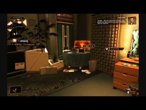 Deus Ex Human Revolution - Ghost/Pacifist Playthrough - Detroit Convention Center