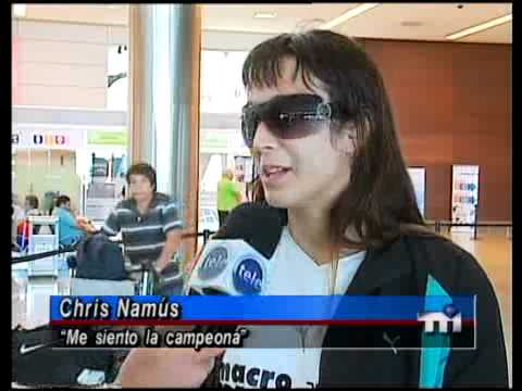 Chris Namús:  "me siento campeona"