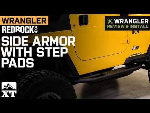 1987-2006 Jeep Wrangler RedRock 4x4 Side Armor with Step Pads Review & Install