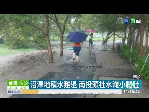 沼澤地積水難退 南投頭社水淹小腿肚