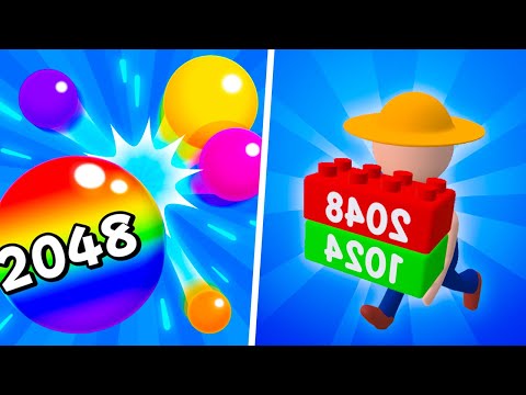 Satisfying Mobile Games - Brick Runner, Bump Merge 2048,...