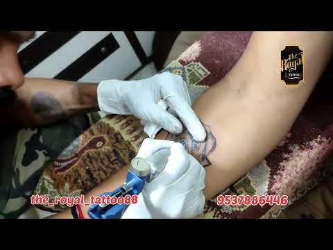 Pug dog protret Tattoo