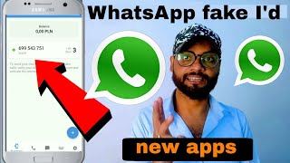 WhatsApp fake I'd | how to create WhatsApp fake account, new apps WhatsApp fake account kaise banye
