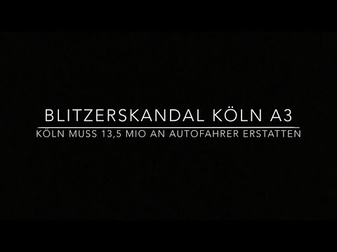 Blitzerskandal Köln zahlt 13,5 Mio. an Autofahrer zurück A3 Köln AS Königsforst AK Köln Ost km 0,80
