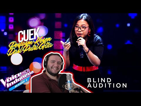 REACTION: Ardya Putri Gita Asmara - Cuek | Blind Auditions | The Voice Kids Indonesia Season 4