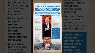 Terlanjur Gabung Board of Peace, Dino Patti Djalal: Waspadai Trump dan Israel