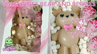 Easy Valentines Day Breakable Bear & Strawberries | Step By Step Tutorial 2024