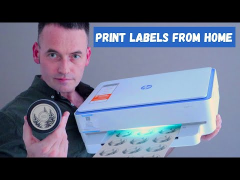 How to print labels at home using Avery and a HP Inkjet printer 