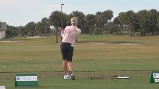 GOLF SWING 2012 - SUZANN PETTERSEN - PRACTICE RANGE DTL & SLOW MOTION - HQ 1080p HD