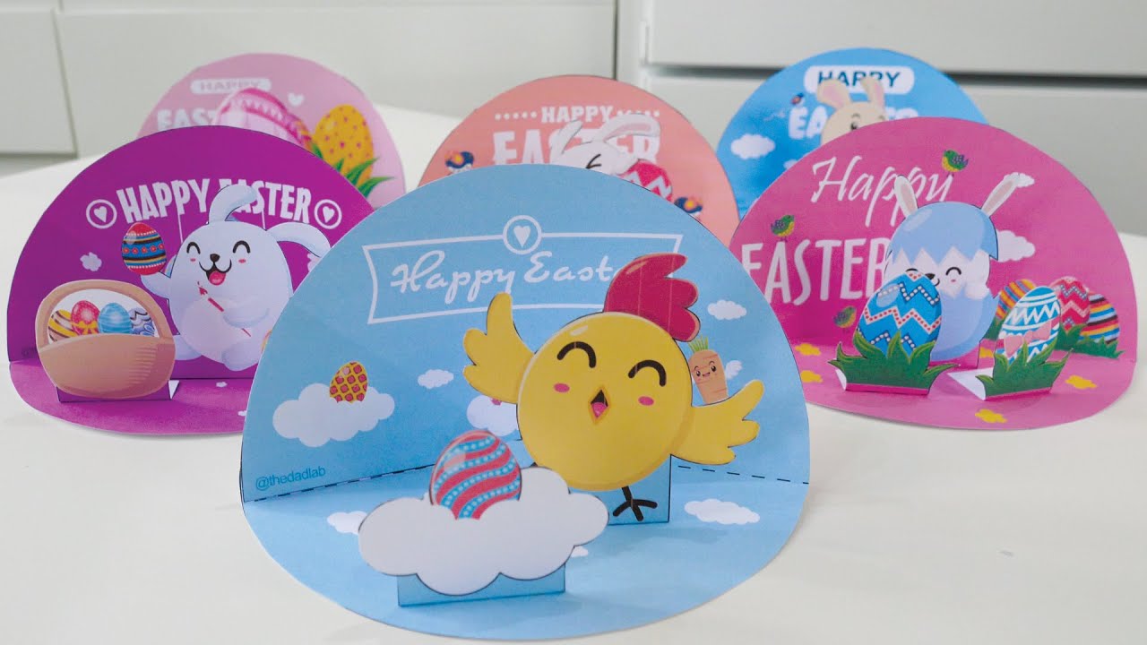 Easy Easter Crafts for Kids: 3D Paper Craft Printables