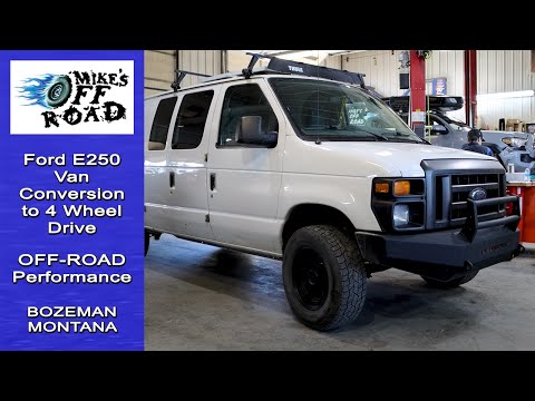 Ford Van E250 Conversion to 4 Wheel Drive | Dana 60 Axle, Atlas Springs, Fox Shocks | Bozeman, MT