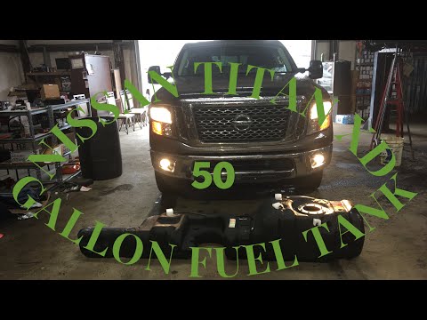 2016 Nissan Titan XD 50 Gallon Fuel Tank Swap