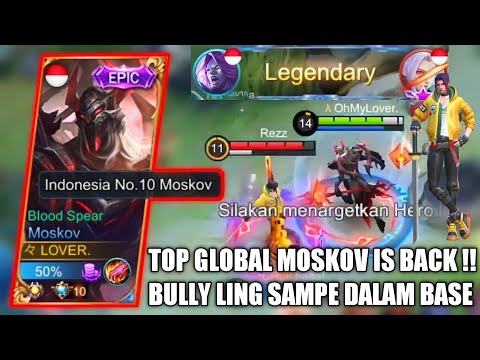 TOP GLOBAL MOSKOV LOVER IS BACK !! MOSKOV LOVER LANGSUNG BIKIN MUSUH KENA MENTAL - MOBILE LEGENDS