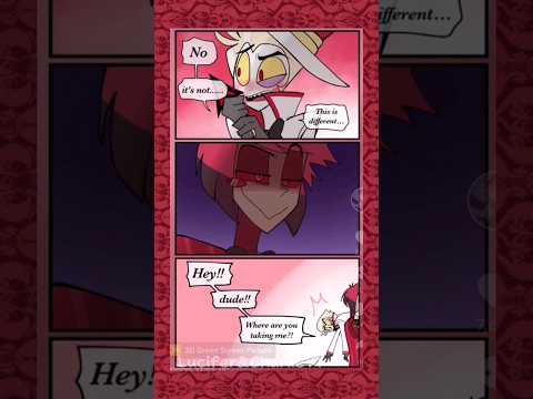 |Alastor X Lucifer 🍎📻| Fanmade hazbin hotel comic ♡| #hazbinhotel #comics #cute #alastor