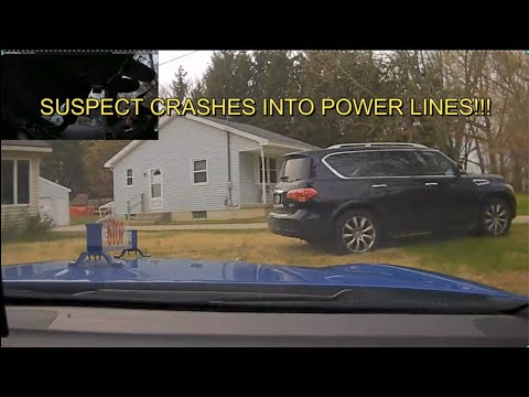 Michigan State Police Chase Stolen Infiniti Through Grand Rapids | High Speed Chase and Crash
