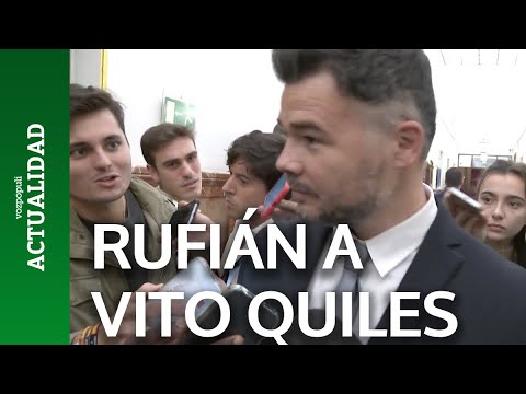 Rufián's response to Vito Quiles goes viral.