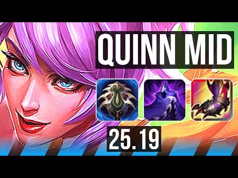 QUINN vs ZED (MID) | Rank 3 Quinn, 6 solo kills, 52k DMG, Legendary | EUW Challenger | 25.19