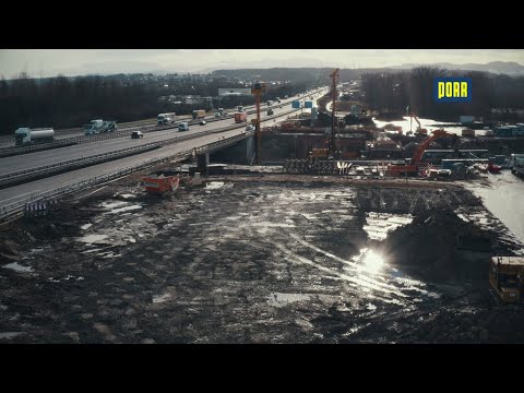 PORR Germany: construction of excavation pits along the A8 motorway