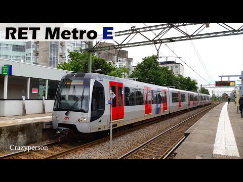 Metro Rotterdam Slinge - Den Haag Centraal | RET Lijn E (2025)