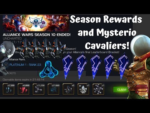 AW Season Rewards Opening + Mysterio Cavalier Crystals! - Marvel Contest of Champions