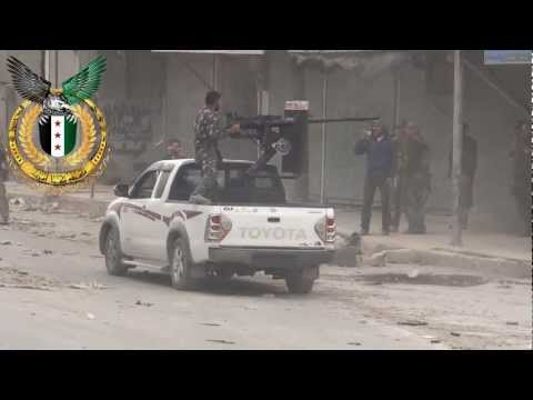 استهداف السادكوب في منطقة الراموسة بواسطة رشاش دوشكا من قبل كتائب ذو النورين