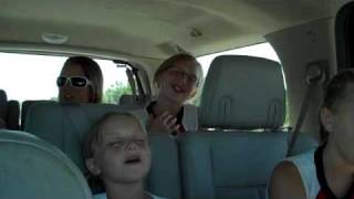preview picture of video 'On the Road to Worlds of Fun with 6 Rowdy girls!'