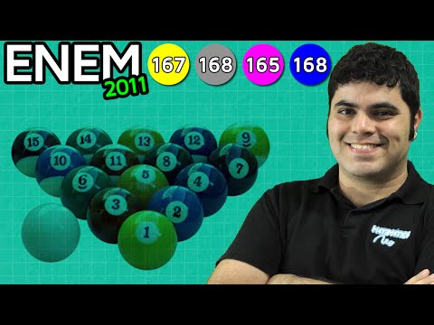 ENEM 2011 Mathematics #33 - Possibilities for Sums in a Game of Pool