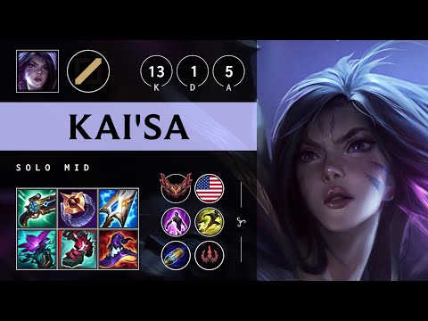 Kai'Sa Mid vs Yone - NA Grandmaster Patch 25.19