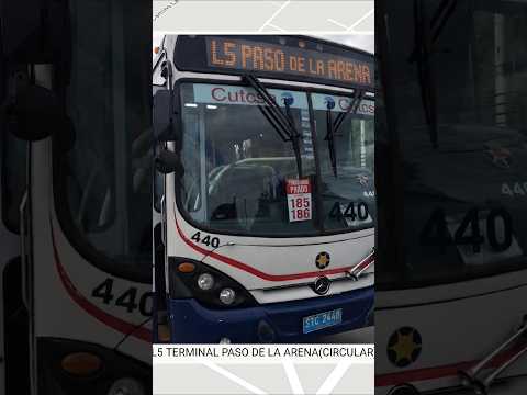 🚌 LÍNEA L5 | CIRCULAR PASO DE LA ARENA 🇺🇾 | #travelboast #bus #shorts #viralshorts