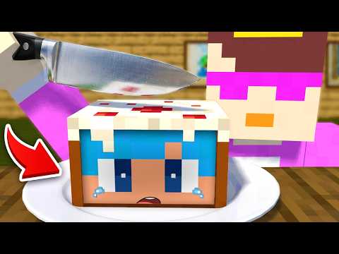 ケーキの中に隠れてイタズラしてみた！【まいくら / マインクラフト】