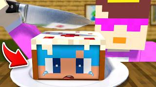 ケーキの中に隠れてイタズラしてみた！【まいくら / マインクラフト】