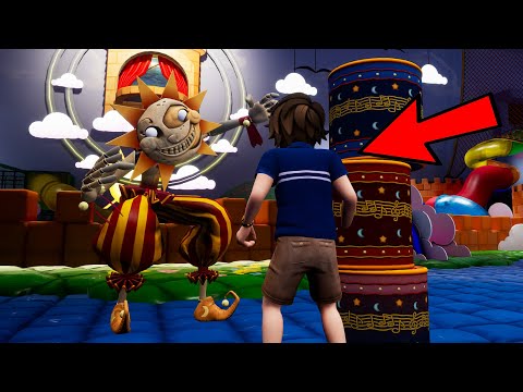 How SUN JUMPSCARE Gregory 3rd Person View? (FNAF Security Breach)