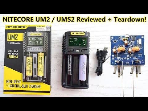 Nitecore UM2 2 x Penlite charger (AA/AAA) with indicator video