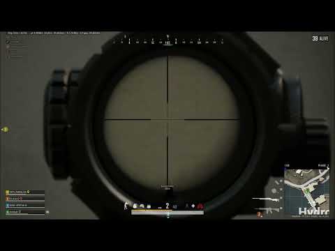 PUBG 500m 8x scope zeroing is useful