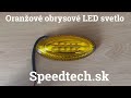 Bočné obrysové svetlo LED 12V / 24V - oranžové 10xLED oválne ECE R6 (145x65 mm) - Video Youtube