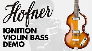 Video thumbnail for Hofner Ignition Violin Bass (Sunburst) Demo at GAK by GAK