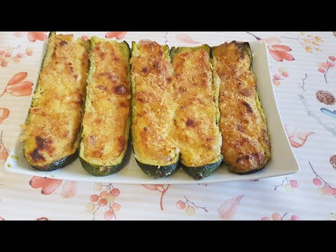 ZUCCHINE RIPIENE AL FORNO LA FINE DEL MONDO!!!! | baked stuffed zucchini