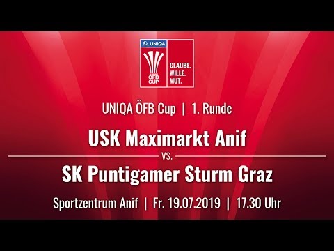 19.07.2019 | 17:30 | USK Maximarkt Anif vs. SK Puntigamer Sturm Graz | Livestream