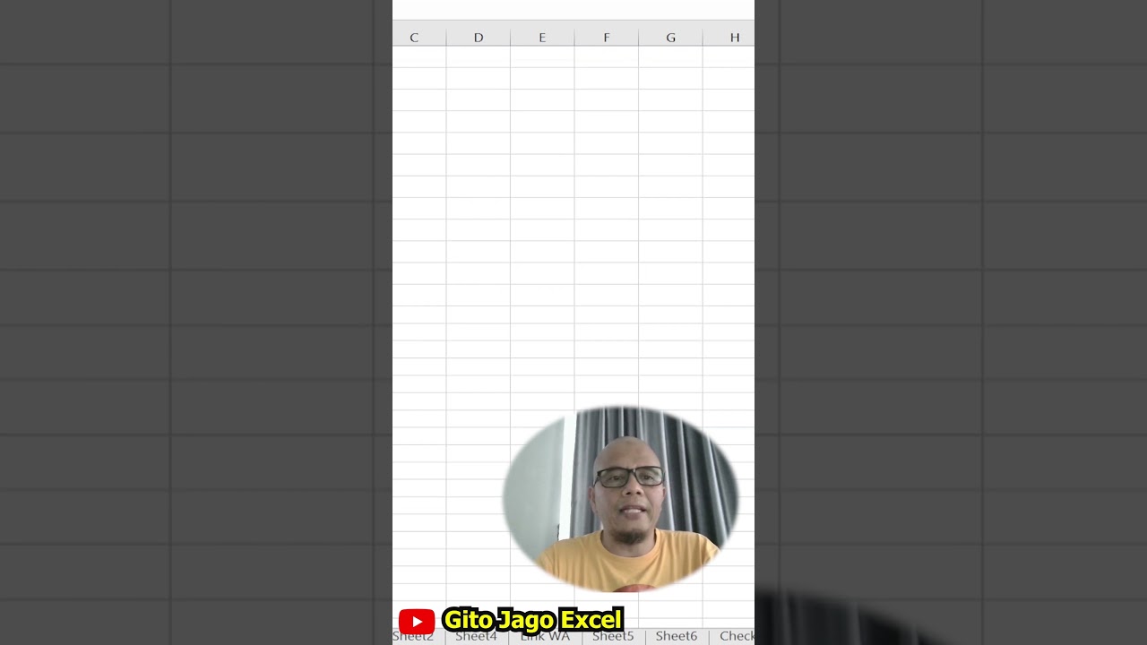 Part#56 Cara Membuat Garis Bawah Setelah kalimat di excel | #gitojagoexcel #shorts