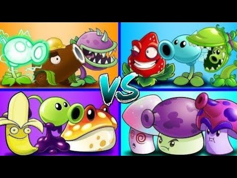 Random 16 Team 3 Plants Battlez- Who WillWin?- PvZ 2 Team Plant vs Team Plant