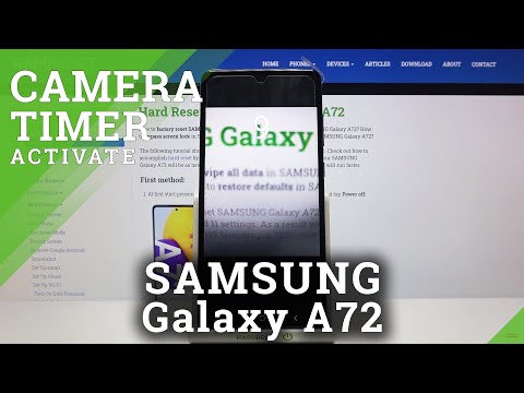 How to Set Camera Timer in SAMSUNG Galaxy A72 – Camera Countdown Activation