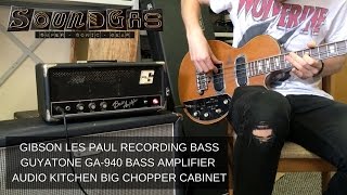 Video thumbnail for Gibson Les Paul Recording Bass & Guyatone GA-940 Bass Head Demo by Soundgas