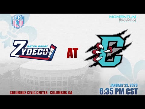 Baton Rouge Zydeco @ Columbus River Dragons (1/23/26)