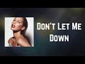 Leona Lewis - Don't Let Me Down (Lyrics)