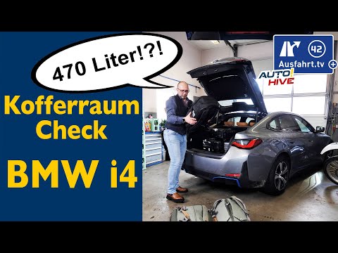 Trunk check: BMW i4 g26 2023 - what fits in the trunk? Bicycle? Ladder? Suitcases? Bags?
