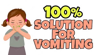 Home Remedy to Stop Vomiting for Kids || Instant Solution